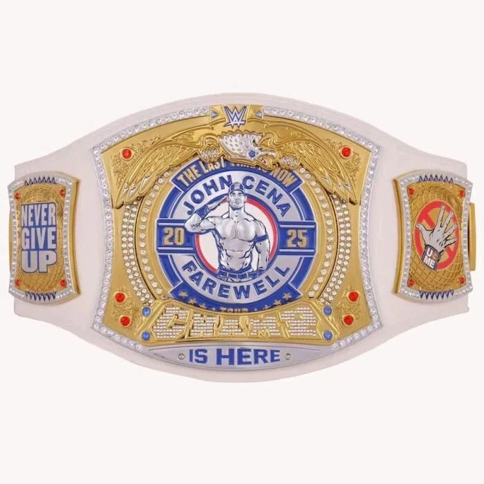 John Cena Farewell Tour 2025 Spinner Championship Replica Title Belts 4MM