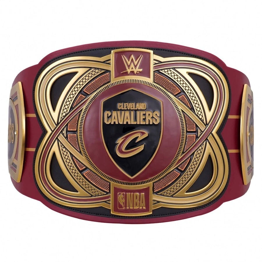 Cleveland Cavaliers NBA 2mm Championship Belt Gold Plated Real Leather