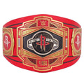 Houston Rockets NBA 2mm Championship Belt Gold Plated Real Leather