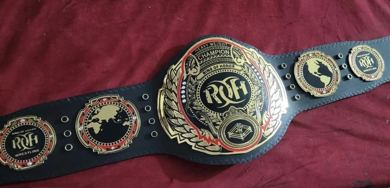 ROH Ring of Honor World wrestling Championship Title Belt Replica 2mm Brass Adult size