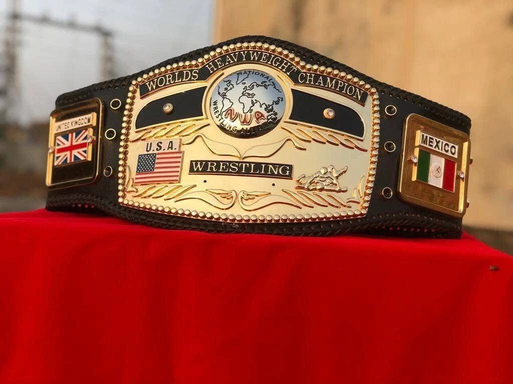 NWA Domed Globe Heavyweight Championship Belt,4mm Zinc,Cnc 3D Engraved