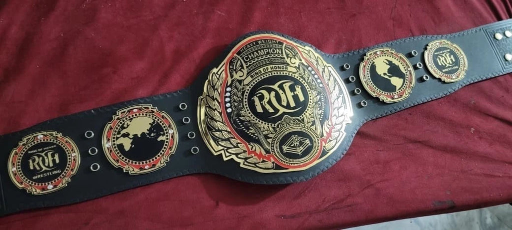 ROH Ring of Honor World wrestling Championship Title Belt Replica 2mm Brass Adult size