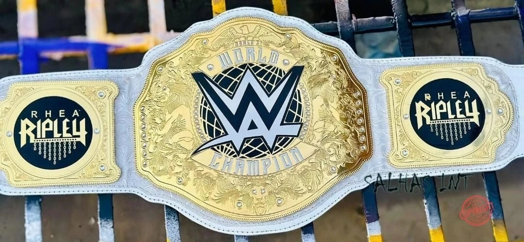 WWE Womens Rhea Ripply World Heavyweight Championship Belt Wrestling Replica 2mm Brass adult