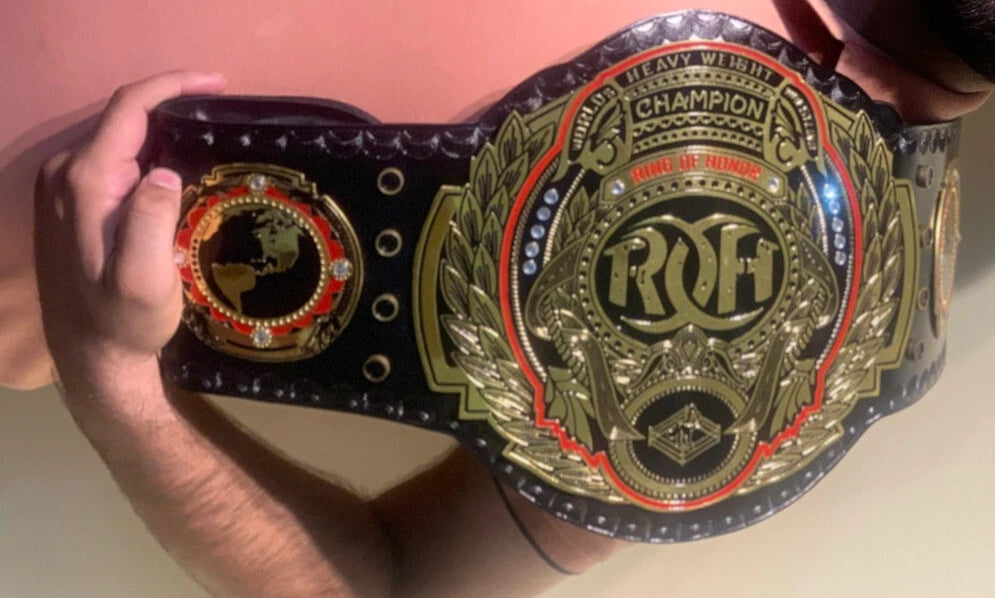 ROH Ring of Honor World wrestling Championship Title Belt Replica 2mm Brass Adult size