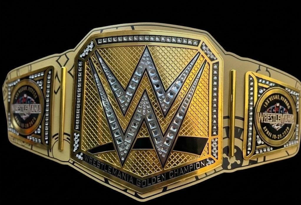 New Championship Wrestling Style Gold Belt Adult Size Luxury Replica Title 2mm Brass plate