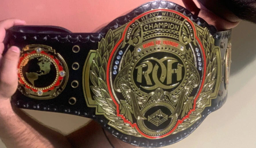 ROH Ring of Honor World wrestling Championship Title Belt Replica 2mm Brass Adult size