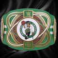 Boston Celtics NBA 2mm Championship Belt Gold Plated Real Leather