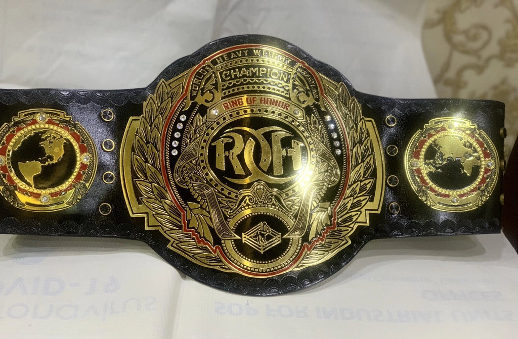 ROH Ring of Honor World wrestling Championship Title Belt Replica 2mm Brass Adult size