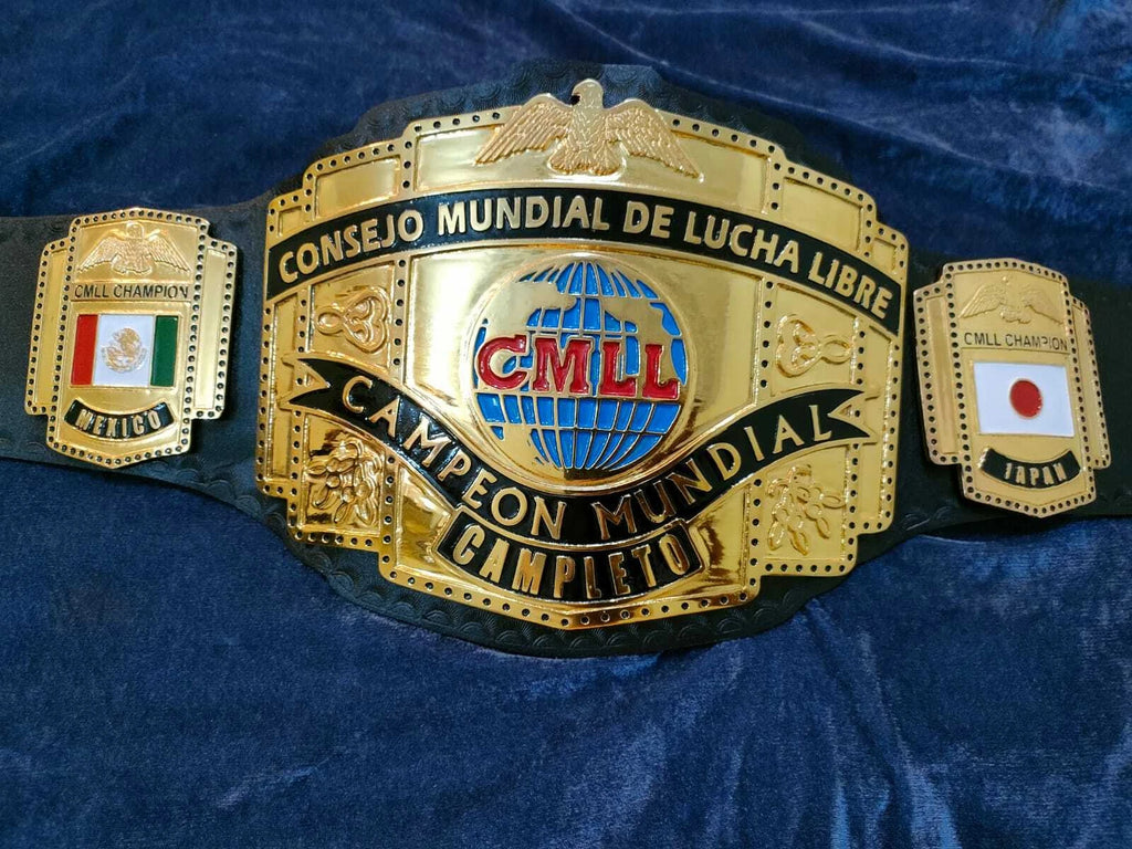 CMLL Consejo Mundial De Lucha Libre Campeon Mundial Completo Belt Adult Size 2mm