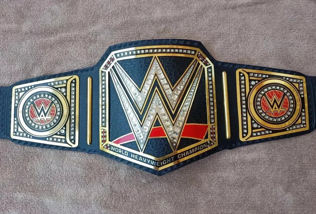 The World Heavyweight Championship Replica Title Belt Adult Size 2MM Brass Plates