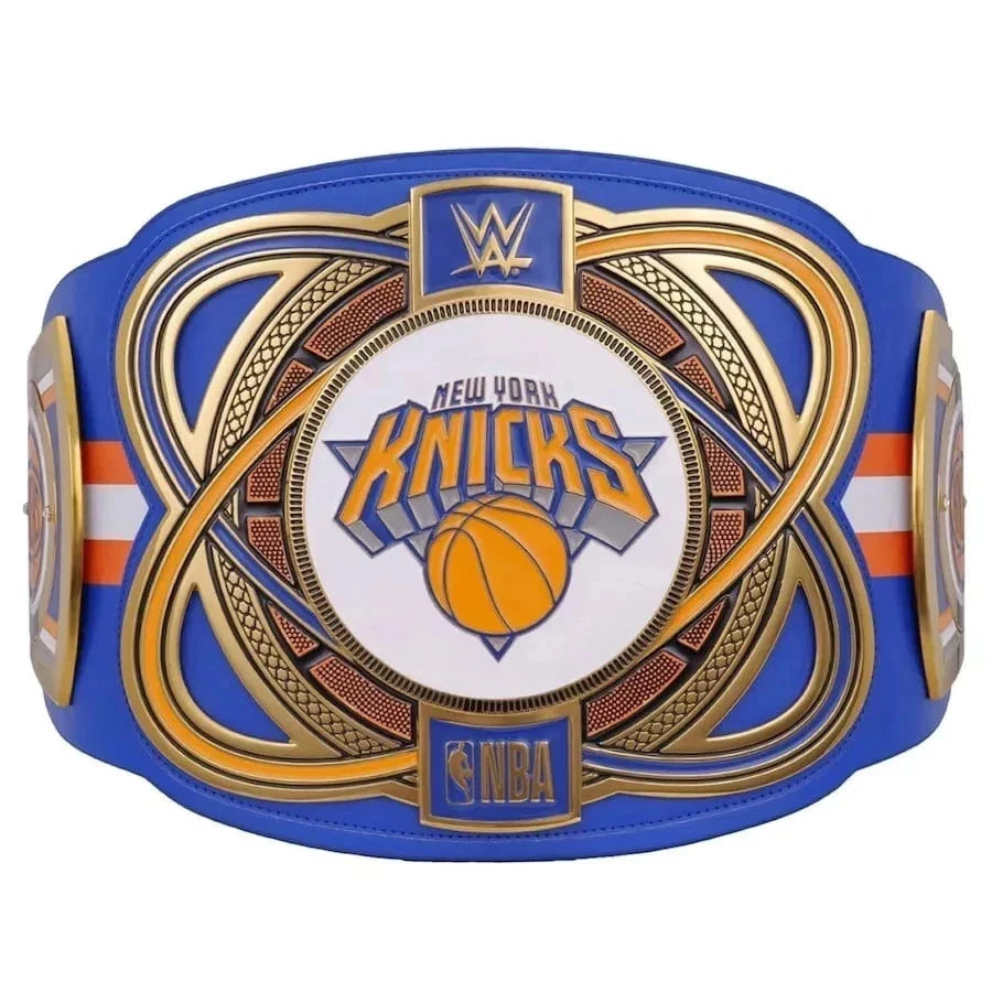 New York Knicks NBA Championship Belt – 2MM Gold Plated with Real Leather Strap