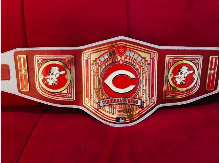 New Cincinnati Reds MLB Championship Title Legacy Belt 2MM