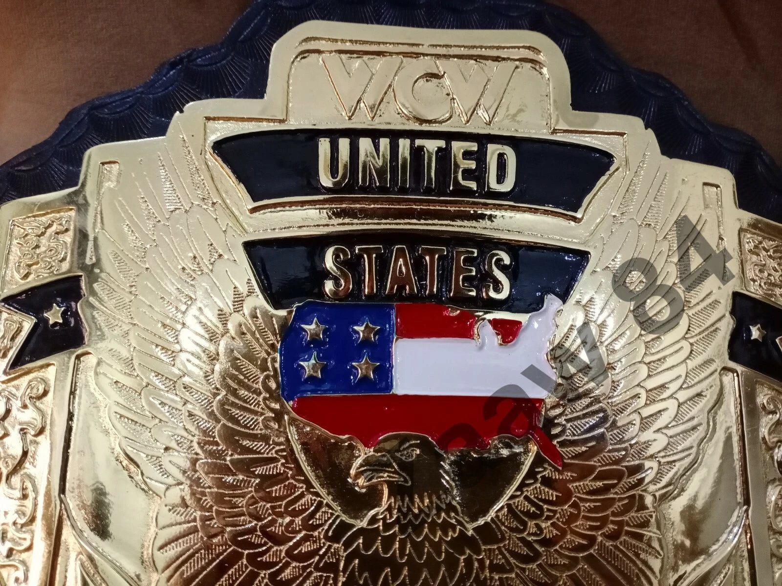 WCW UNITED STATES CHAMPIONSHIP Replica Belt 1999 BY Figures Toy Company signed