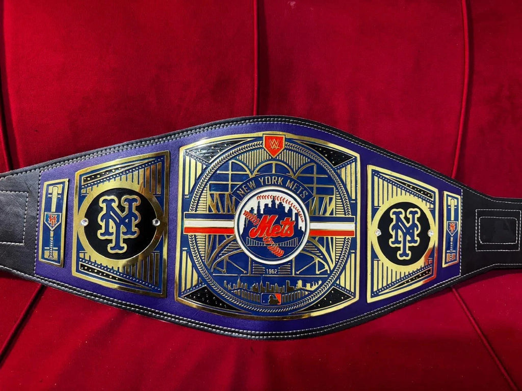 New CUSTOM New York Mets MLB Championship Title Legacy Belt 2mm