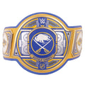 Buffalo Sabres NHL 2mm Championship Belt Gold Plated Real Leather