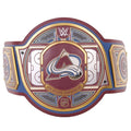 Colorado Avalanche NHL 2mm Championship Belt Gold Plated Real Leather