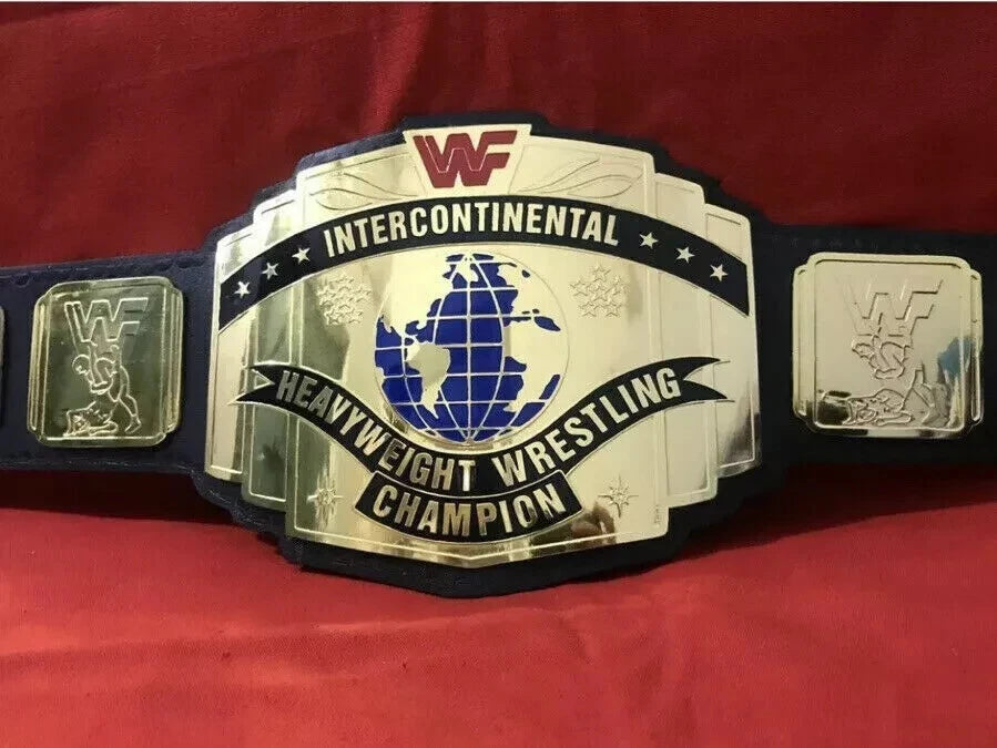 New Intercontinental Black Heavyweight Championship Wrestling Leather Belt Black 2MM Brass