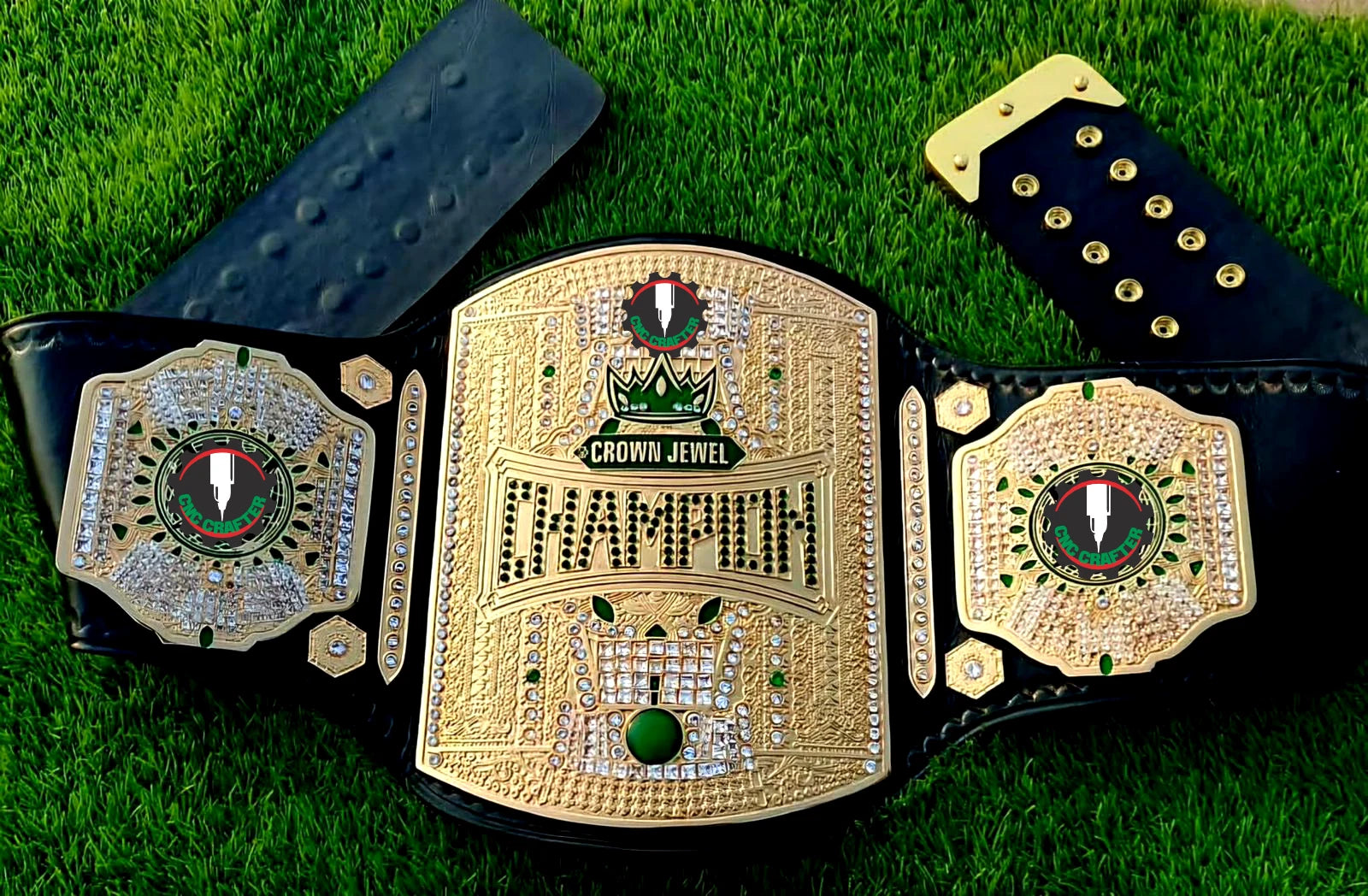 WWE CROWN JEWEL CHAMPIONSHIP TITLE BELT,WRESTLING BELT,4MM,ADULT SIZE