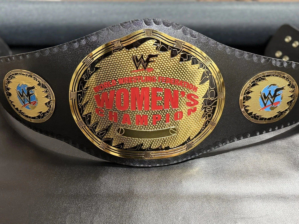 Old women championship belt attitude era wrestling replica title Brass 2MM