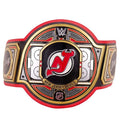 New Jersey Devils NHL 2mm Championship Belt Gold Plated Real Leather
