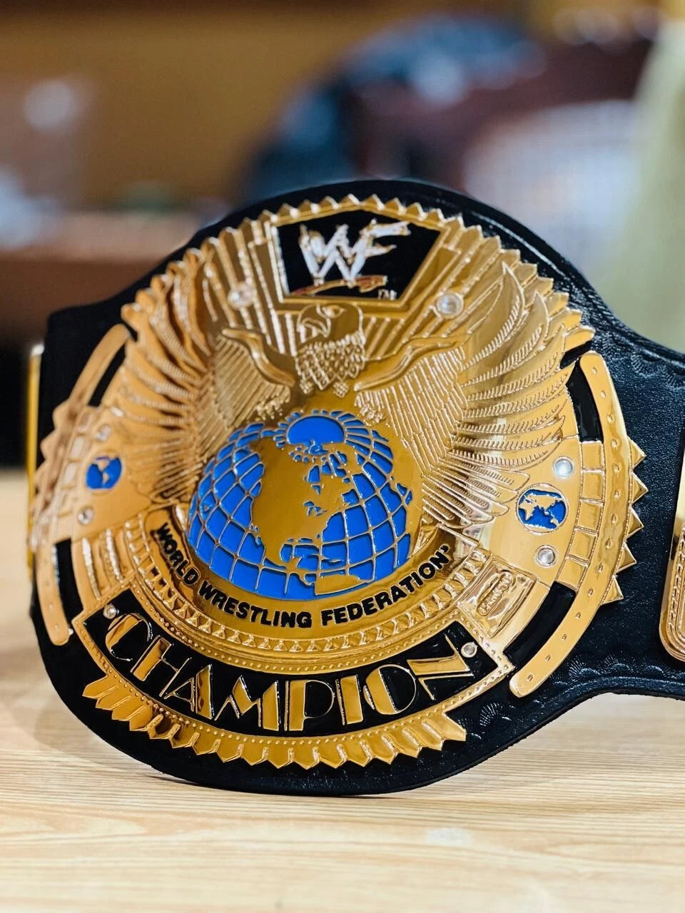 Wwf New Big Eagle Championship Replica  INTERCONTINENTAL 24K GOLD Championship Belt Attitude Title Belt Adult size Brass 2MM
