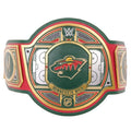 Minnesota Wild NHL 2mm Championship Belt Gold Plated Real Leather