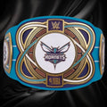 Charlotte Hornets NBA 2mm Championship Belt Gold Plated Real Leather