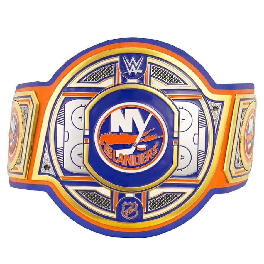 New York Islanders NHL 2mm Championship Belt Gold Plated Real Leather