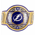 Tampa Bay Lightning NHL 2mm Championship Belt Gold Plated Real Leather