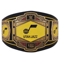 Utah Jazz NBA 2mm Championship Belt Gold Plated Real Leather