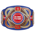 Detroit Pistons NBA 2mm Championship Belt Gold Plated Real Leather