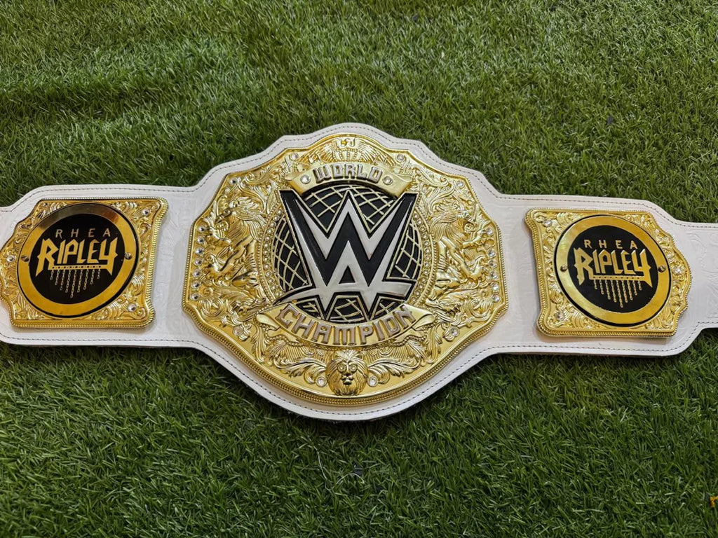 New Women World Heavyweight Wrestling Championship Title Replica Belt 6MM Rhea Riply Side Plates