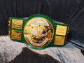 Big Green World Heavyweight Wrestling Championship Replica Belt 4mm Zinc