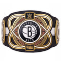 Brooklyn Nets NBA 2mm Championship Belt Gold Plated Real Leather