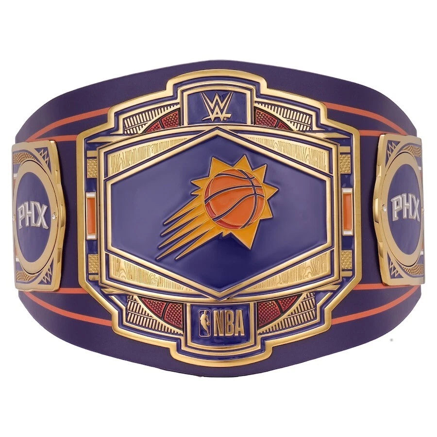 Phoenix Suns NBA 2mm Championship Belt Gold Plated Real Leather