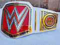 New RAW Women's Championship Title Belt - 2MM Brass, Red, Adult Size Replica