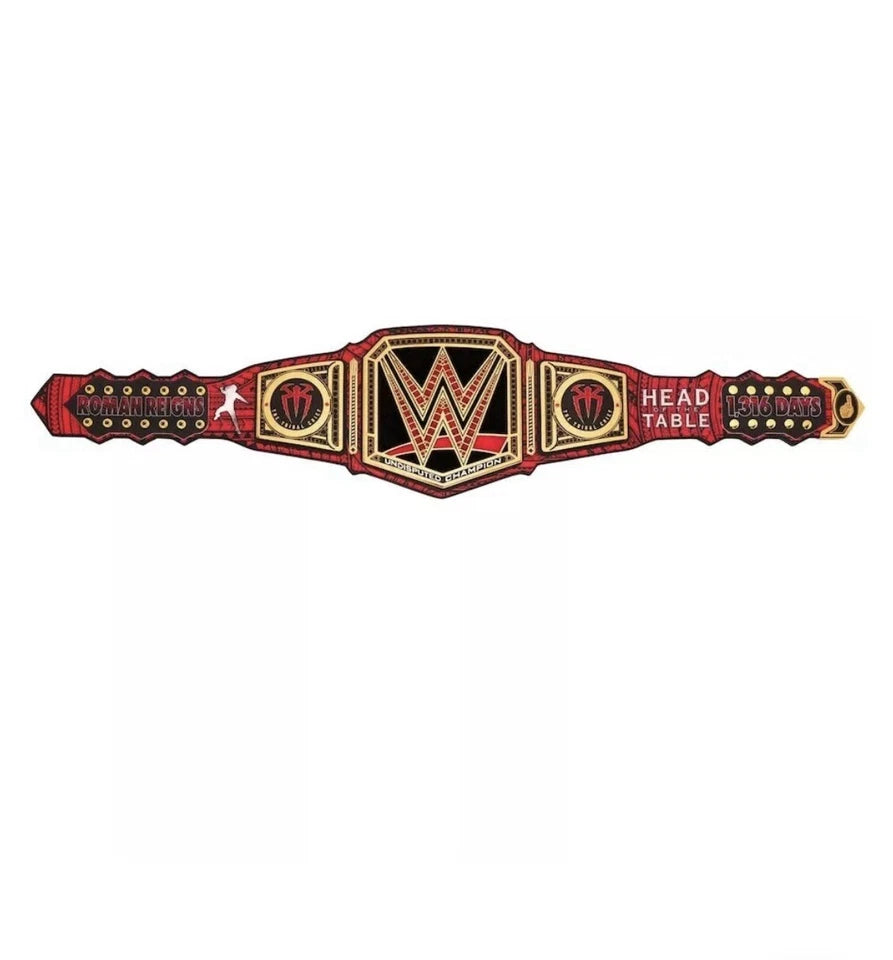 New ROMAN REIGNS 1,316 DAY TITLE Slapband Belts Slap Bands WWE Series 2 SUPER RARE 2MM Brass