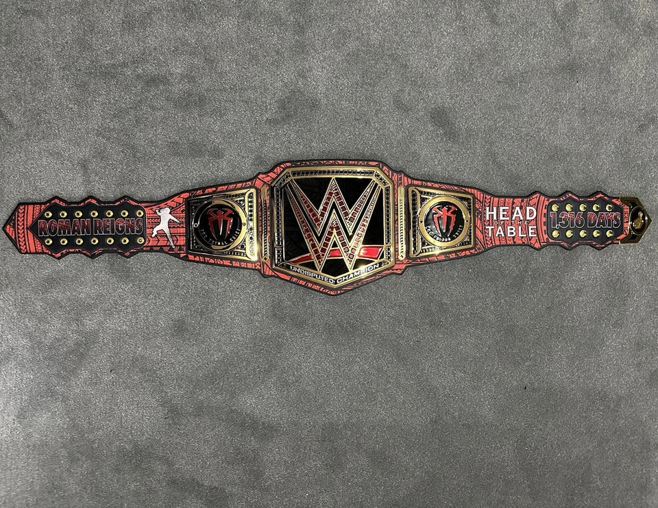New ROMAN REIGNS 1,316 DAY TITLE Slapband Belts Slap Bands WWE Series 2 SUPER RARE 2MM Brass