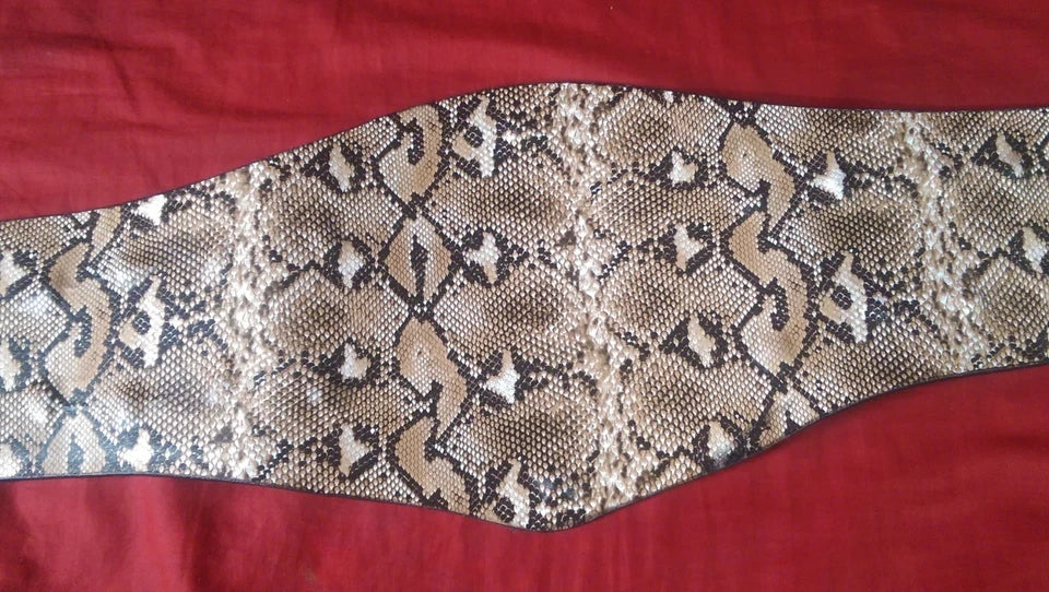 Wwf Smoking Skull Stone Cold World Heavyweight Championship Belt Back Snak Skin 2MM Brass