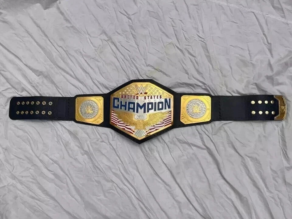 New United States Championship Replica Title Belt Adult Size 2MM Brass Plates