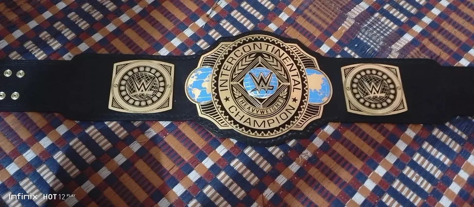 New WORLD WRESTLING INTERCONTINENTAL CHAMPIONSHIP REPLICA TITLE BELT ADULT 2MM BRASS