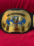New Intercontinental Oval Brass Championship Belt Adult Replica 2mm