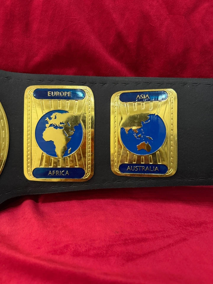New Intercontinental Oval Brass Championship Belt Adult Replica 2mm