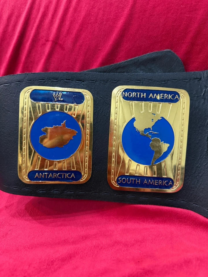 New Intercontinental Oval Brass Championship Belt Adult Replica 2mm