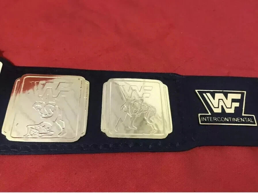 New Intercontinental Black Heavyweight Championship Wrestling Leather Belt Black 2MM Brass