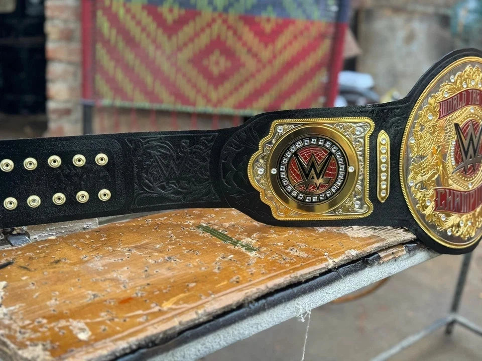 New World Tag Team Wrestling Championship Replica Title Belt 2mm Brass Plates