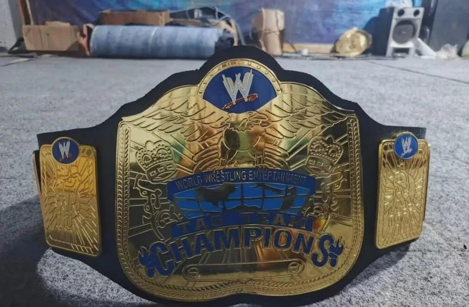 New World Tag Team Wrestling Championship Belt 2MM Brass Adult Size Replica