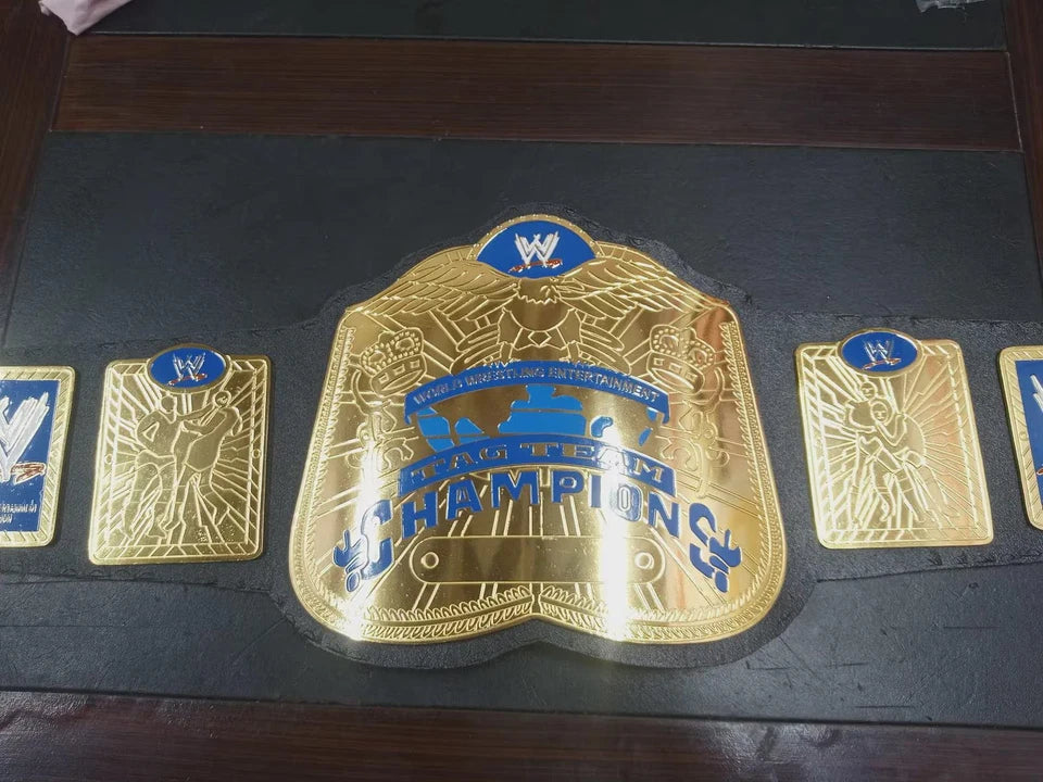 New World Tag Team Wrestling Championship Belt 2MM Brass Adult Size Replica