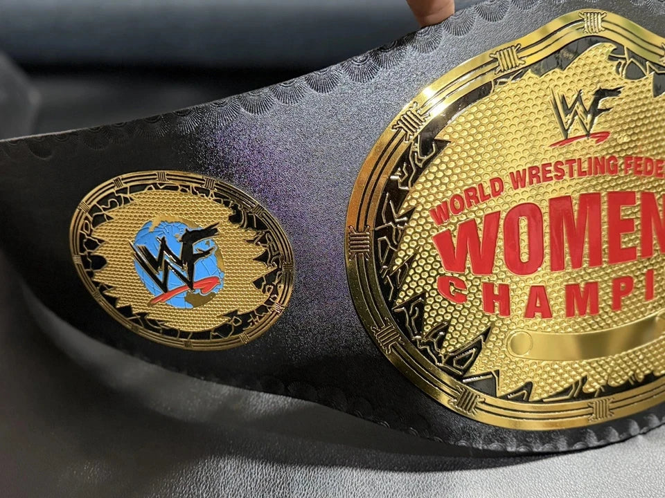 Old women championship belt attitude era wrestling replica title Brass 2MM