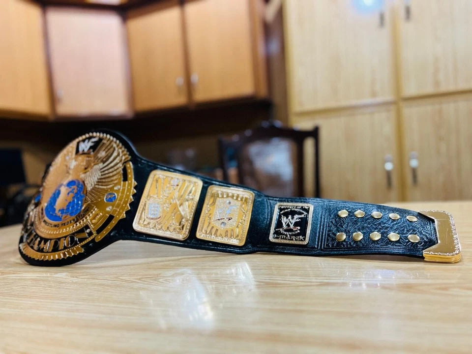 Wwf New Big Eagle Championship Replica  INTERCONTINENTAL 24K GOLD Championship Belt Attitude Title Belt Adult size Brass 2MM